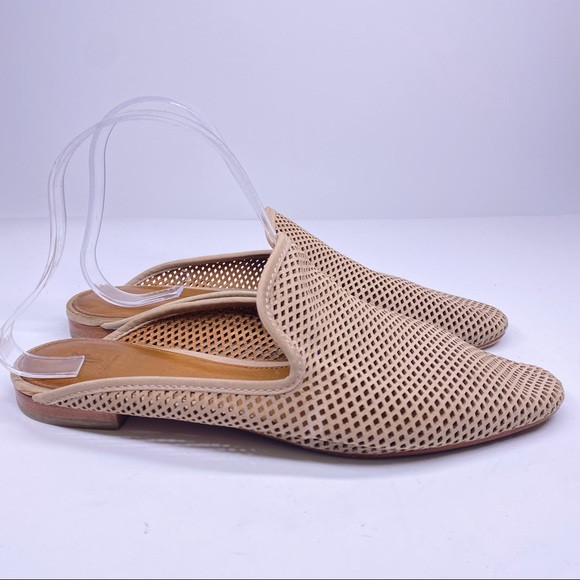 Frye Gwen Perforated Leather Mule in Tan - Picture 3 of 6